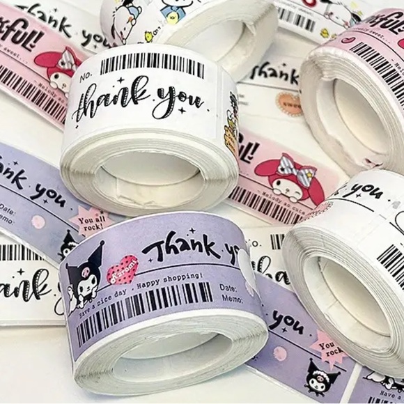 Kuromi Thank You Stickers - Picture 1 of 2